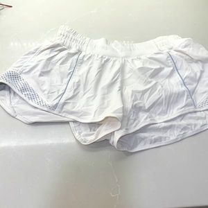 White lulu shorts
